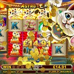 Astro Cat Bonus Round Win