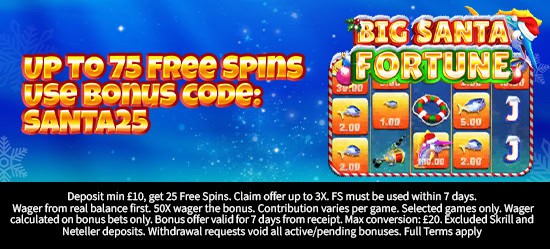 Up to 75 Free Spins