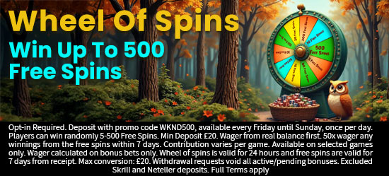 Weekend Wheel Of Spins