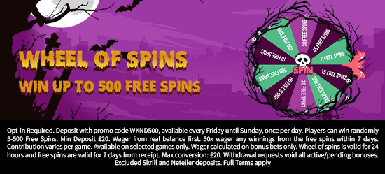 Weekend Wheel Of Spins