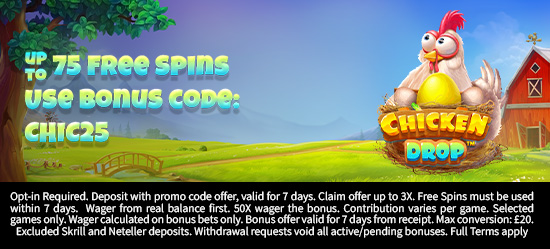 Up to 75 Free Spins