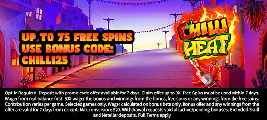 Up to 75 Free Spins